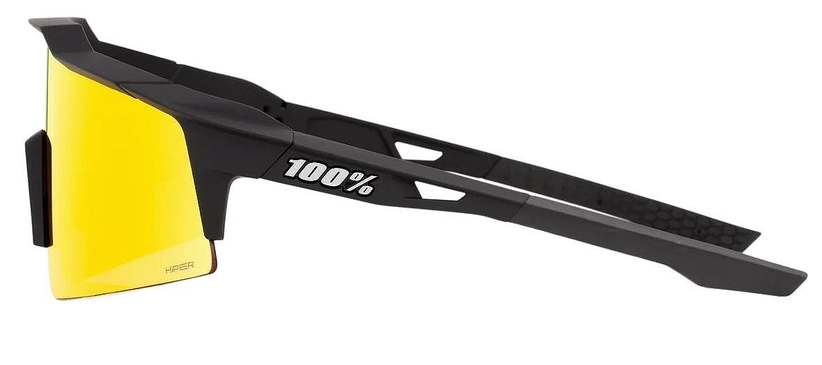 glasögon 100% Speedcraft SL - Soft Tact Black/HiPER Red Multilayer Mirror Lens