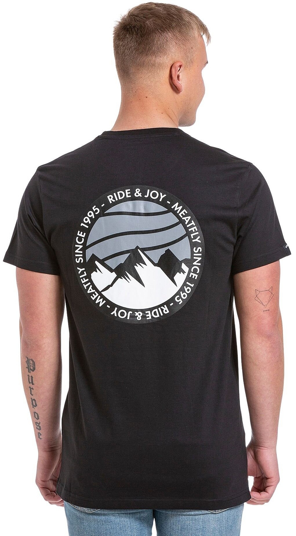 T-Shirt Meatfly Lhotse - Black - men´s