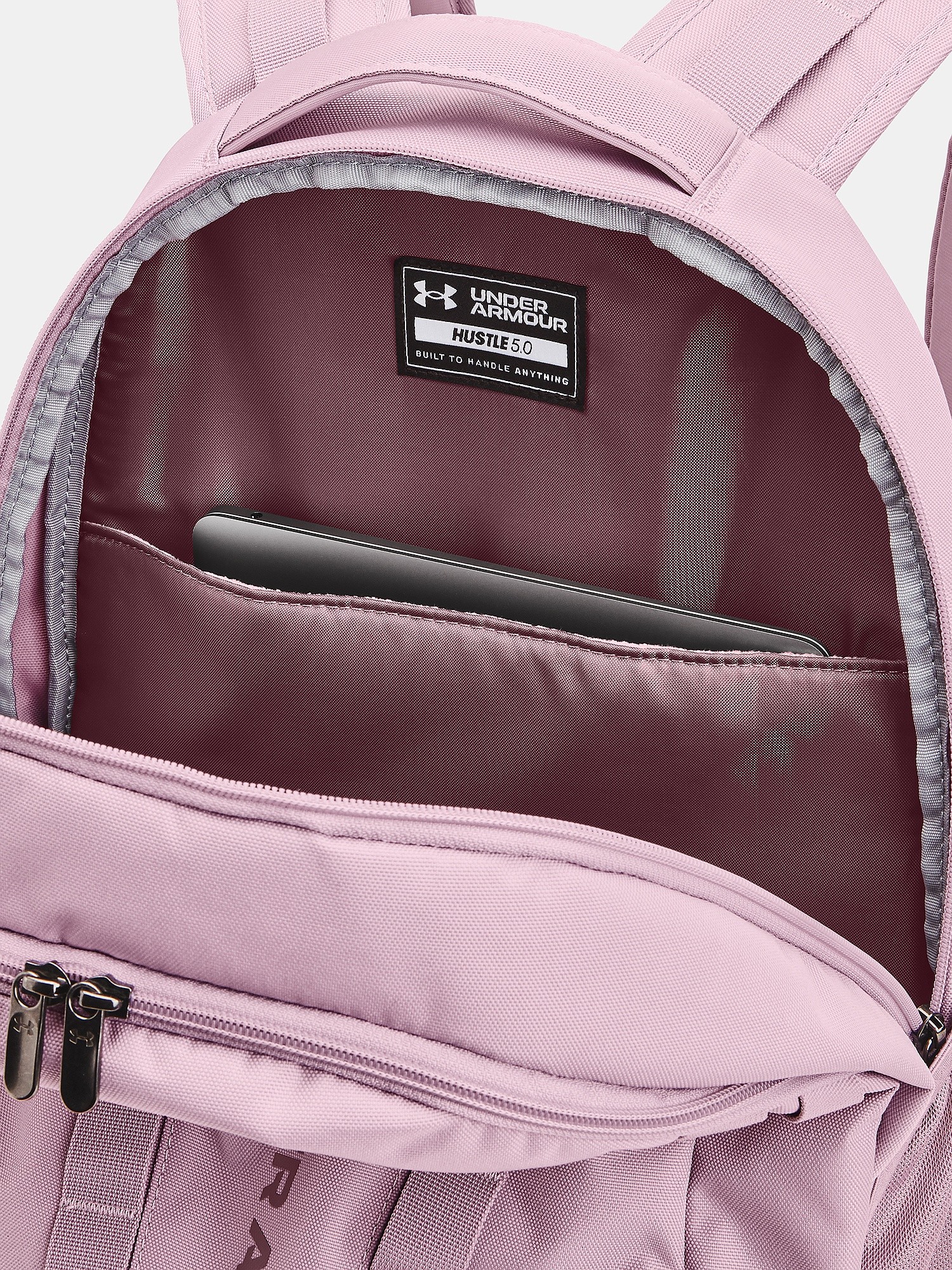 backpack Under Armour Hustle 5.0 Pink Purple snowboard online.eu