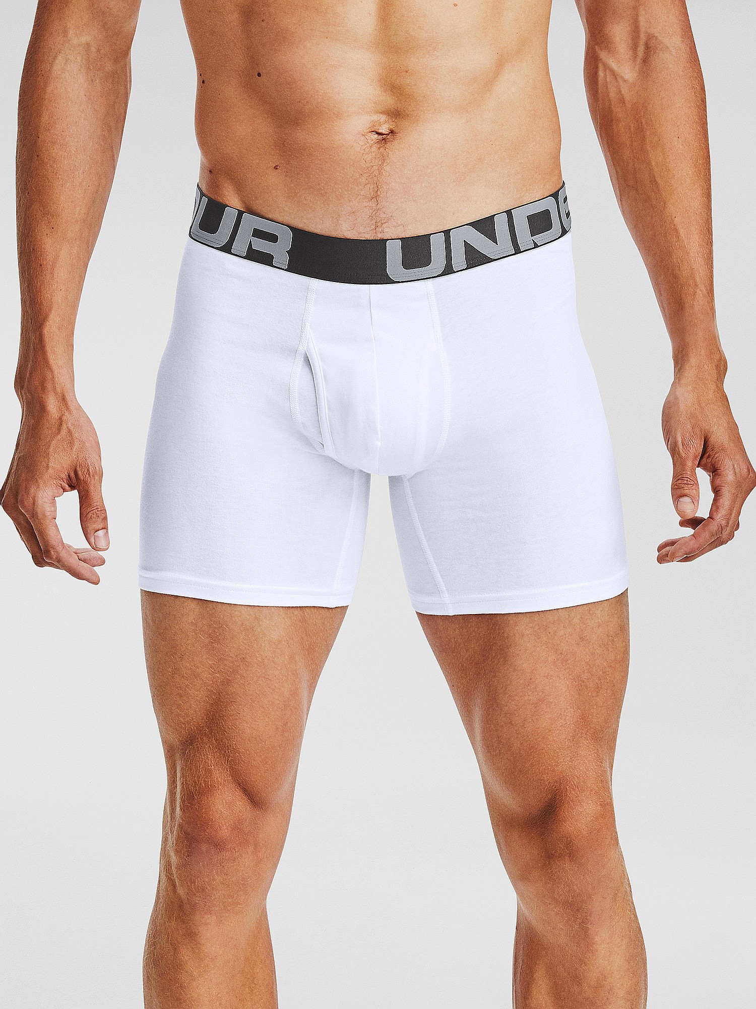 шорты Under Armour Charged Cotton 6in 3 Pack - White - men´s