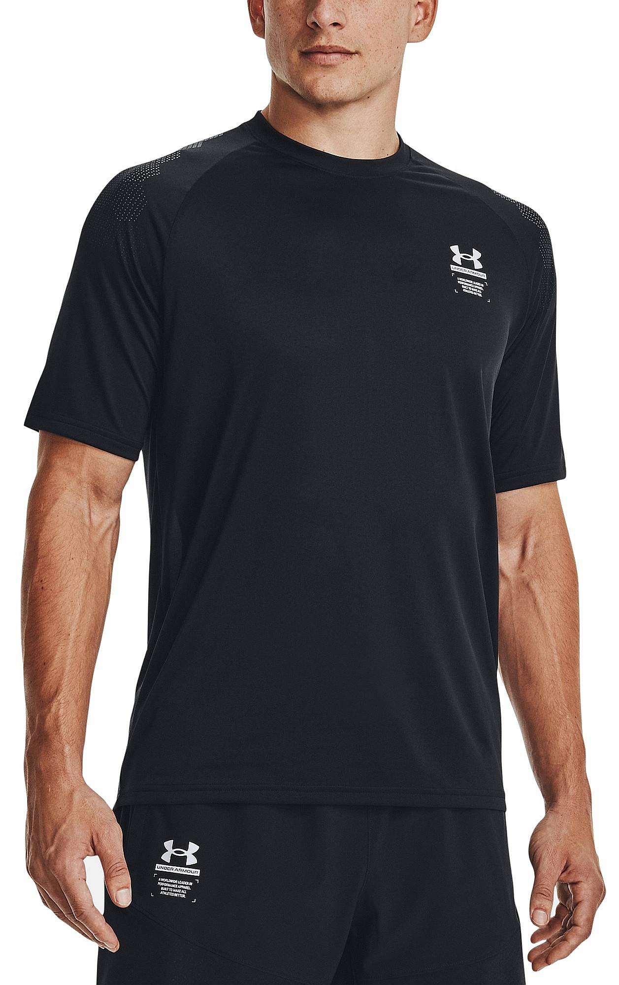 T-Shirt Under Armour Armourprint  - Black/Halo Gray - men´s