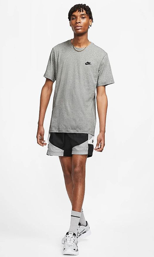 T-shirt Nike Sportswear Club - Dark Grey Heather/Black