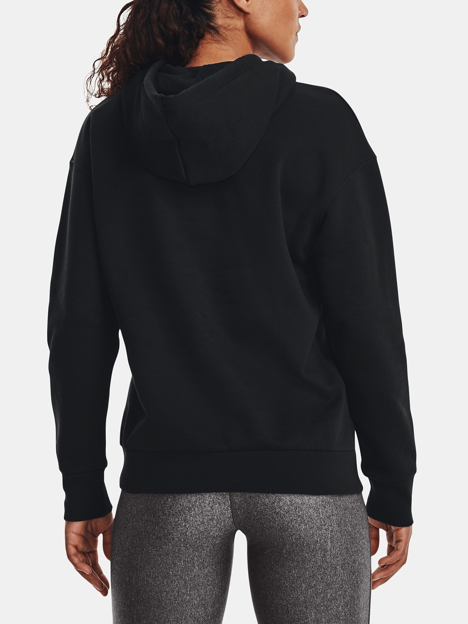 mikina Under Armour Essential Fleece - Black/White