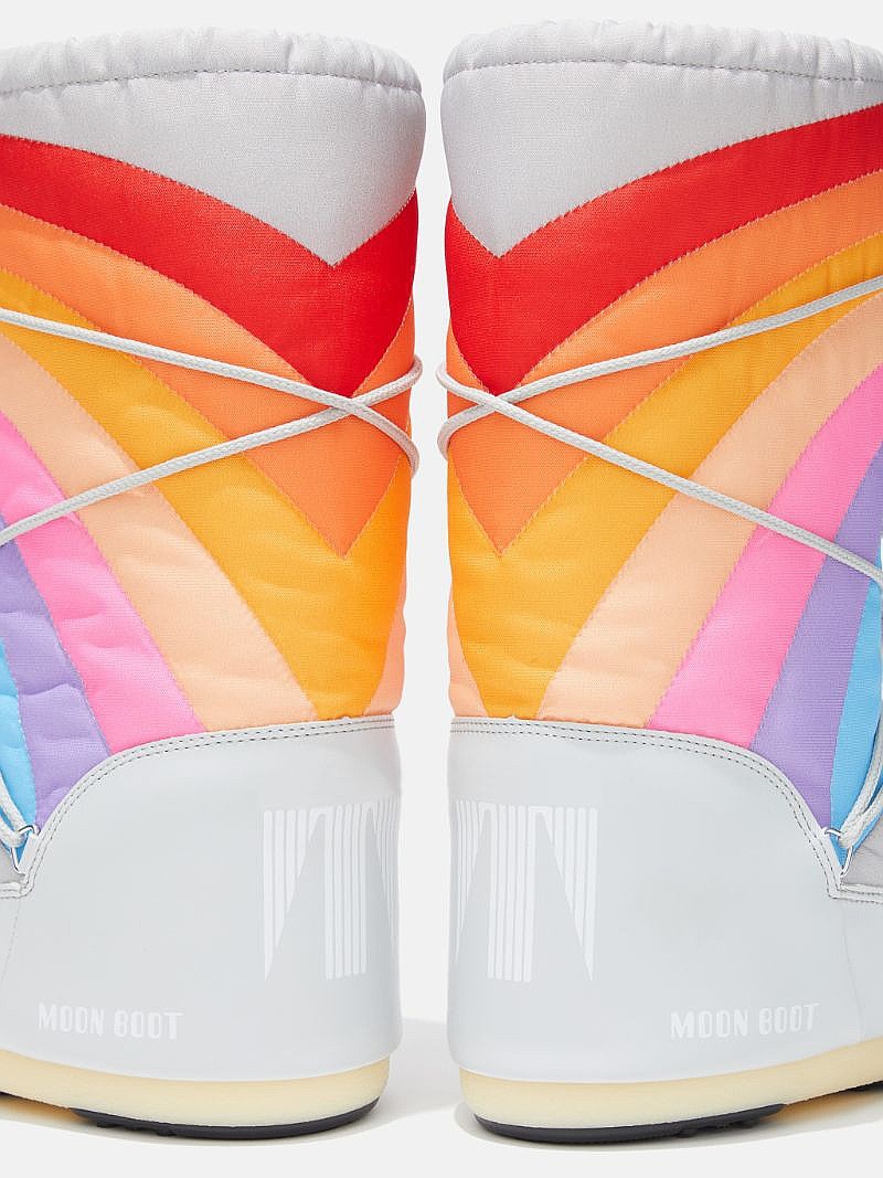 buty Moon Boot Icon Rainbow - Glacier/Blue/Red