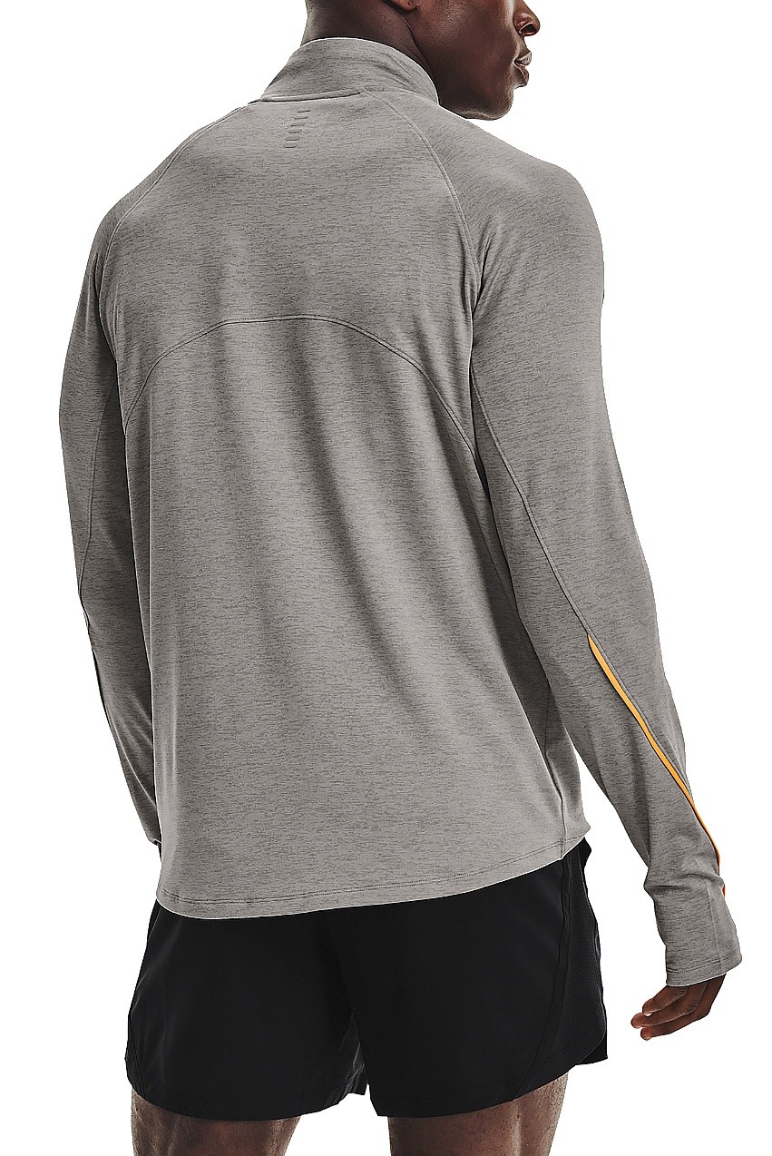 tričko Under Armour Qualifier Run 2.0 LS - Concrete Full Heather