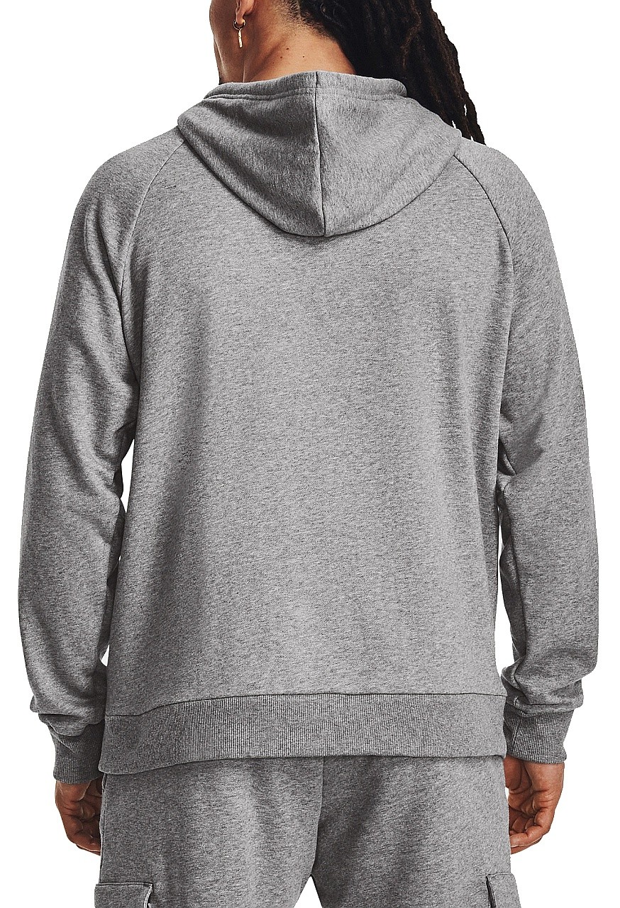 Sweatshirt Under Armour Rival Fleece Hoodie - Castlerock Light Heather/White - men´s