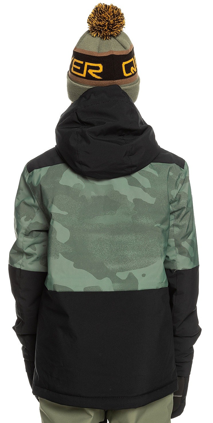 Quiksilver Mission Printed Block Youth Jk Spray Camo Laurel Wreath  Skijacken Kinder : Snowleader