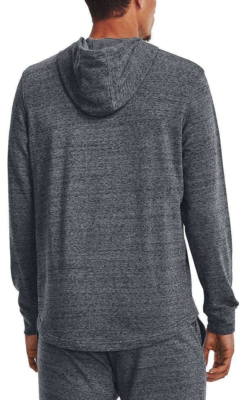 mikina Under Armour Rival Terry Graphic - Pitch Gray Full Heather/White