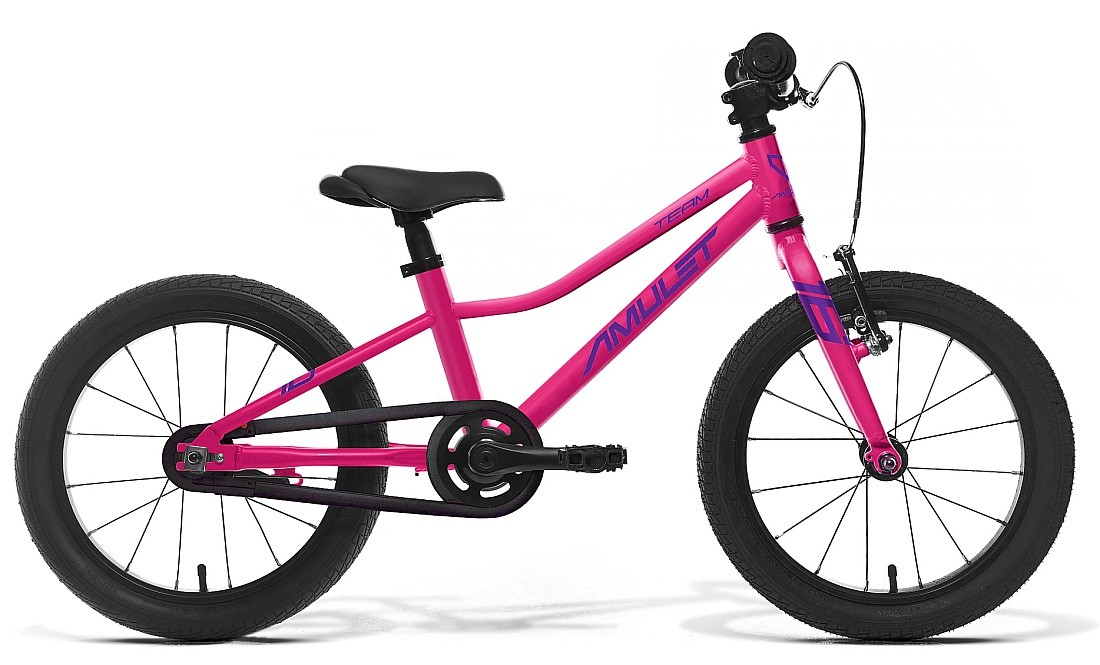 bicycle Amulet Team 16" - Raspberry/Silver - kid´s
