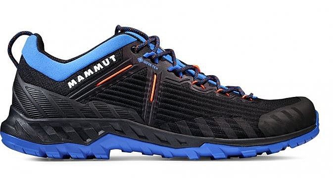 shoes Mammut Alnasca Knit III Low GTX - Black/Glacier Blue - men´s