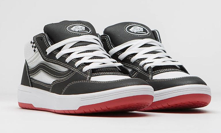 shoes Vans Zahba Mid - Black/White/Red - men´s
