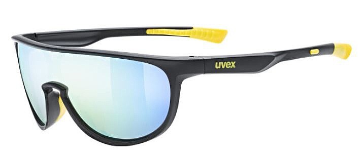 Brille Uvex Sportstyle 515 - Black Matt/Mirror Yellow - unisex junior