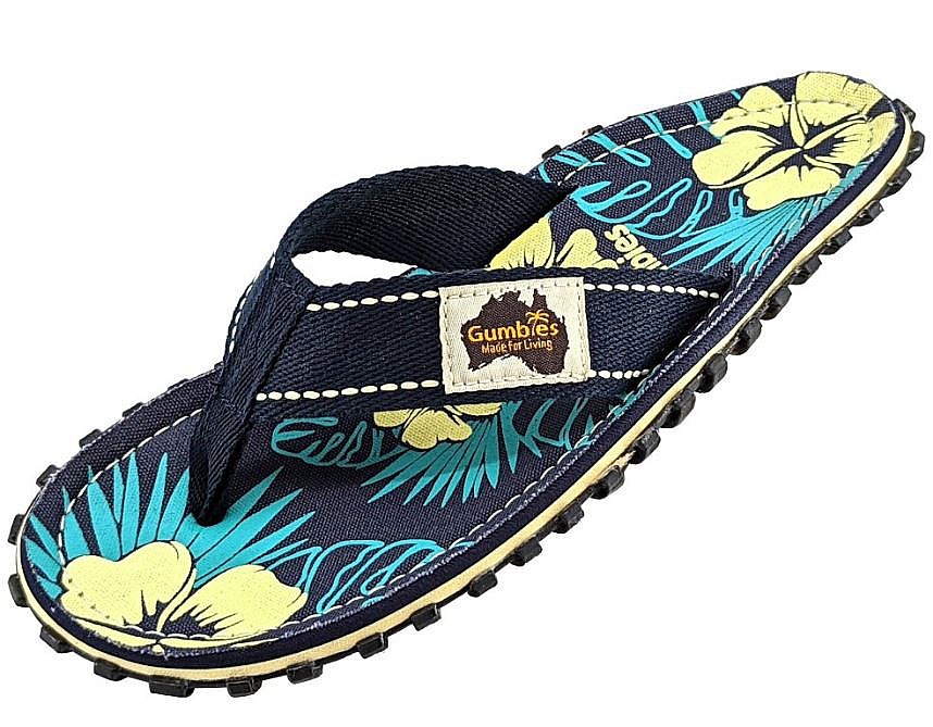 Flip-Flops Gumbies Islander - Blue Hibiscus