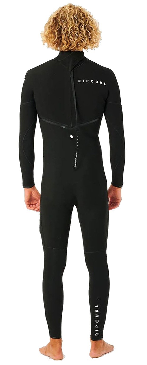 wet suit Rip Curl E-Bomb 3/2 Back Zip Steamer LS - Black - men´s