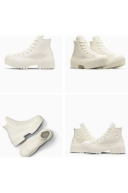 shoes Converse Chuck Taylor All Star Lugged Heel Leat.Platform Hi - A10370/Egret/Egret/Egret - women´s