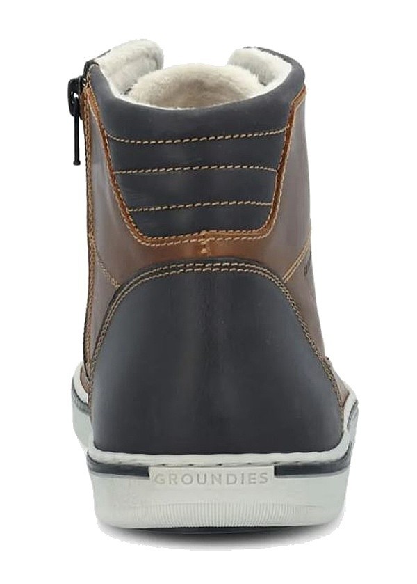 topánky Groundies Austin - Cognac/Blue