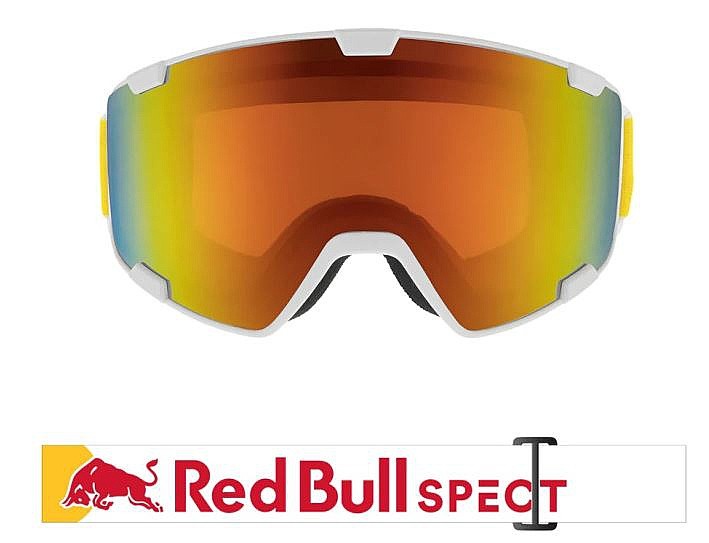 masque de ski  Red Bull SPECT Park - 21RE2/White/Brown/Red Mirror