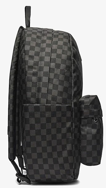backpack Vans Old Skool Grom Check - Checkerboard Black/Charcoal - unisex junior