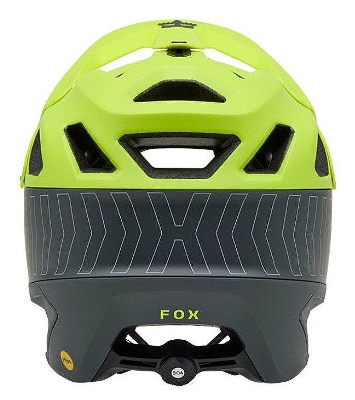 helmet Fox Dropframe Pro Mips - Fluorescent Yellow