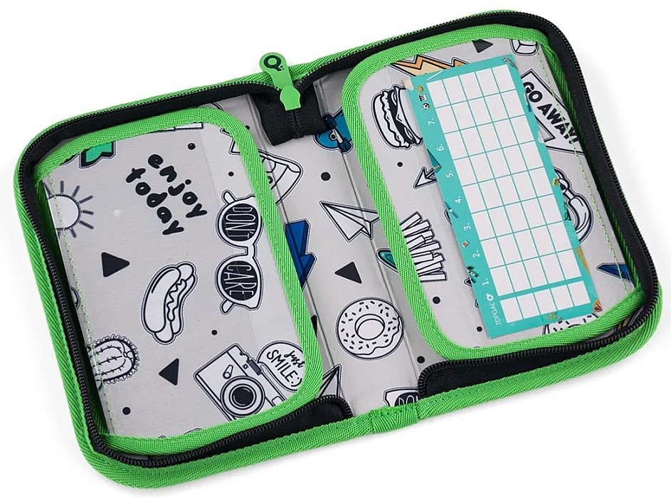 pencil case Topgal PENN 25019 - Green/Black - boy´s
