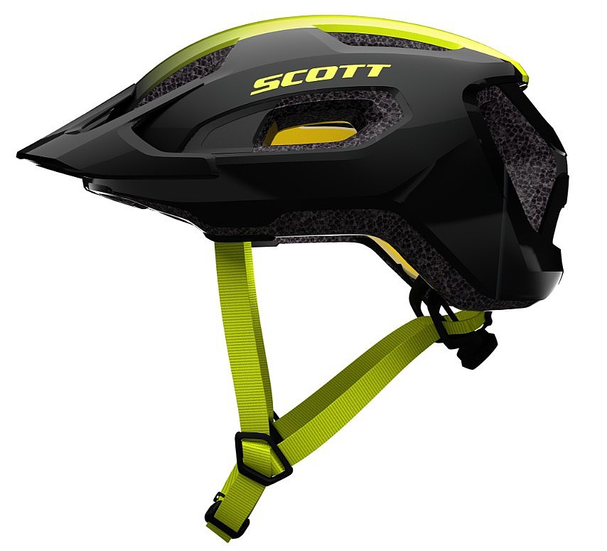 helma Scott Supra Plus Mips - Black/Radium Yellow