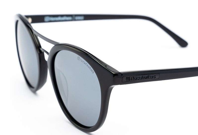 okuliare Horsefeathers Nomad - Gloss Black/Mirror White/Polarized