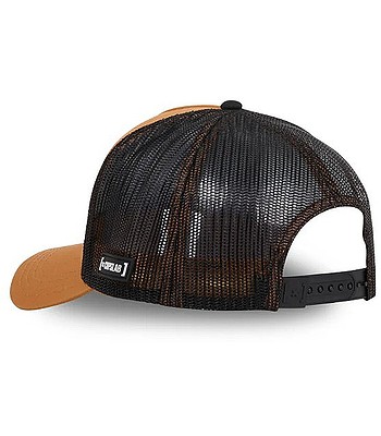 Capslab Daffy Duck Trucker Cap - Looney Tunes Character Hat, Black Mesh Back, Adjustable