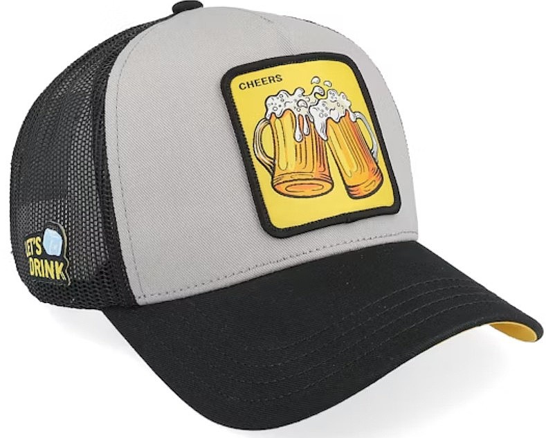 kšiltovka Capslab Premium Trucker - Cheers/Black/Grey