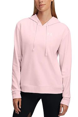sweatshirt Under Armour Rival Terry Hoodie - Prime Pink/White - women´s
