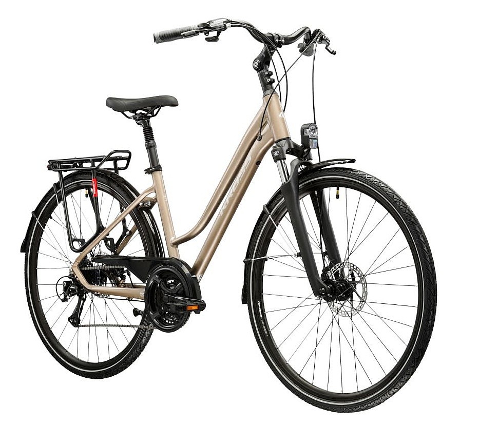 bicycle Kross Trans 3.0 28" - Brown/Silver Matt - women´s