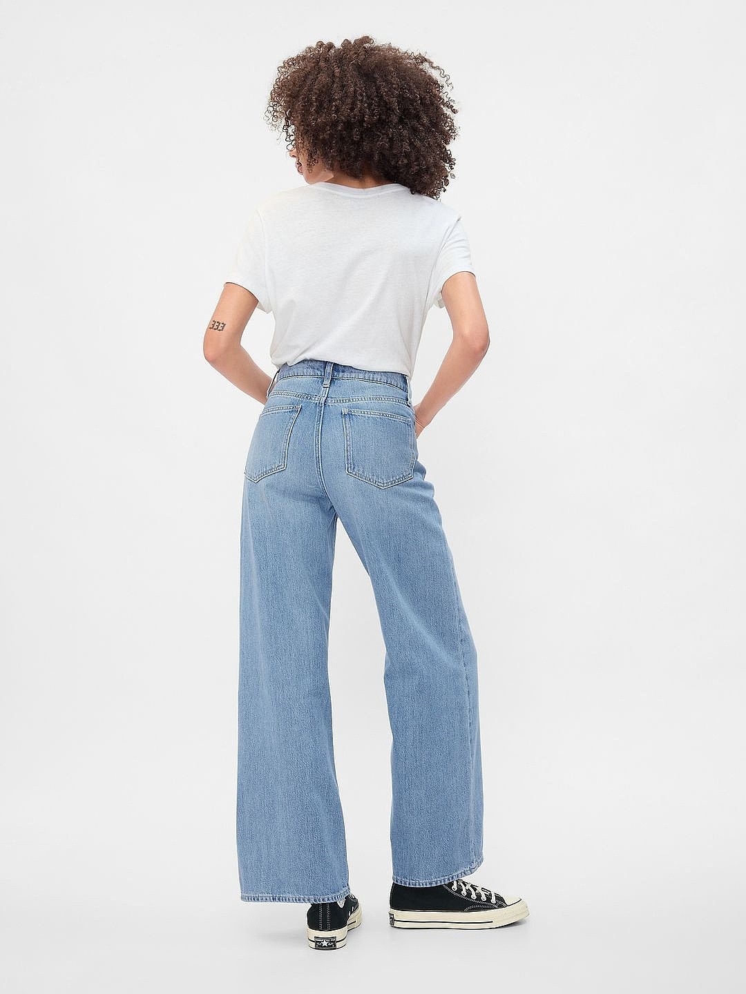 Jeans GAP Wide Leg Bergie - Light Wash - women´s