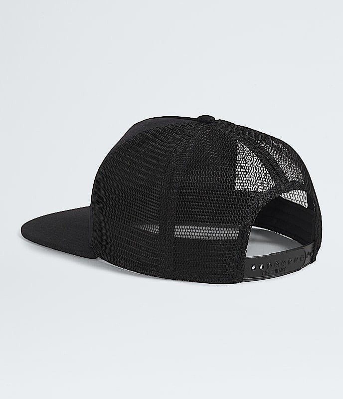 kšiltovka The North Face Half Dome Trucker - TNF Black/Leather Patch