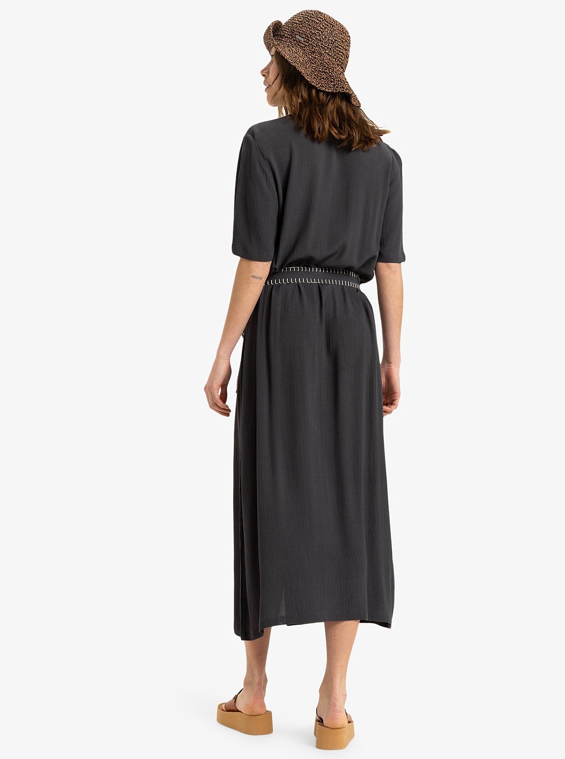 dress Roxy Island Escape Solid - KTA0/Phantom - women´s