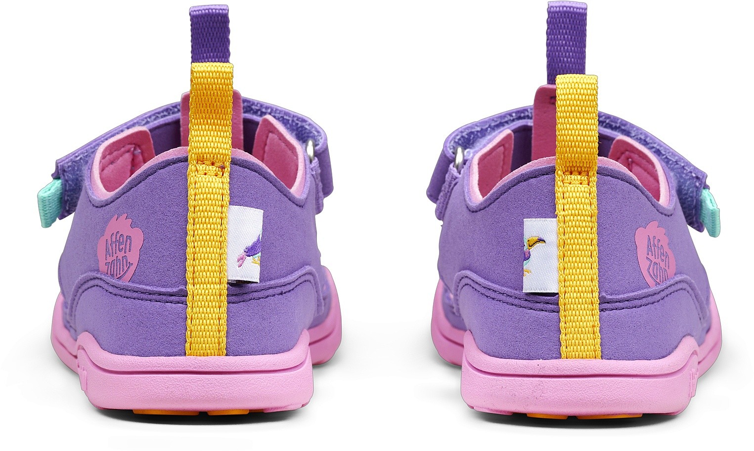 shoes Affenzahn Vegan Breeze Creative Toucan - Lavender - kid´s