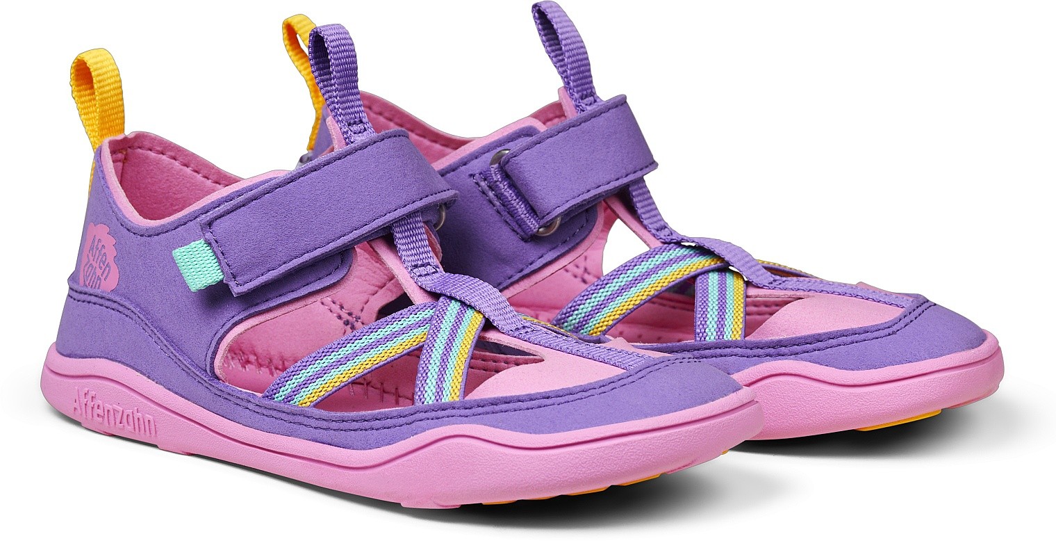 shoes Affenzahn Vegan Breeze Creative Toucan - Lavender - kid´s