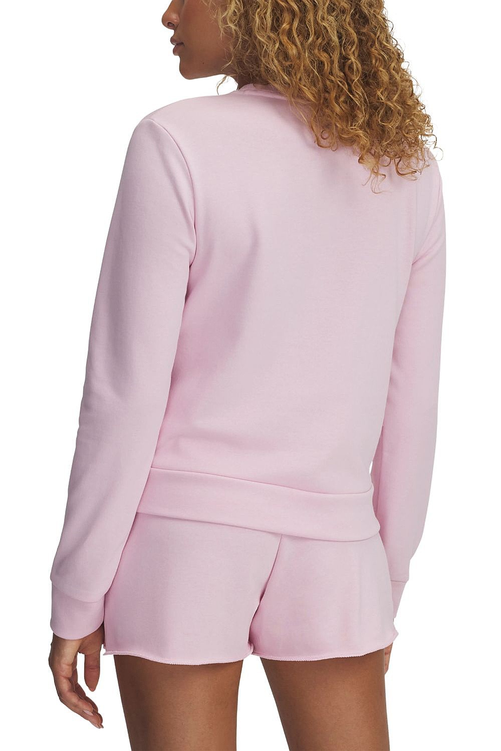 sweatshirt Under Armour Rival Terry Crew - Prime Pink/White - women´s