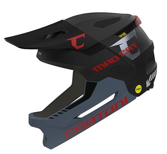 kask Cratoni MadCat Mips - Gunmetal/Red Matt