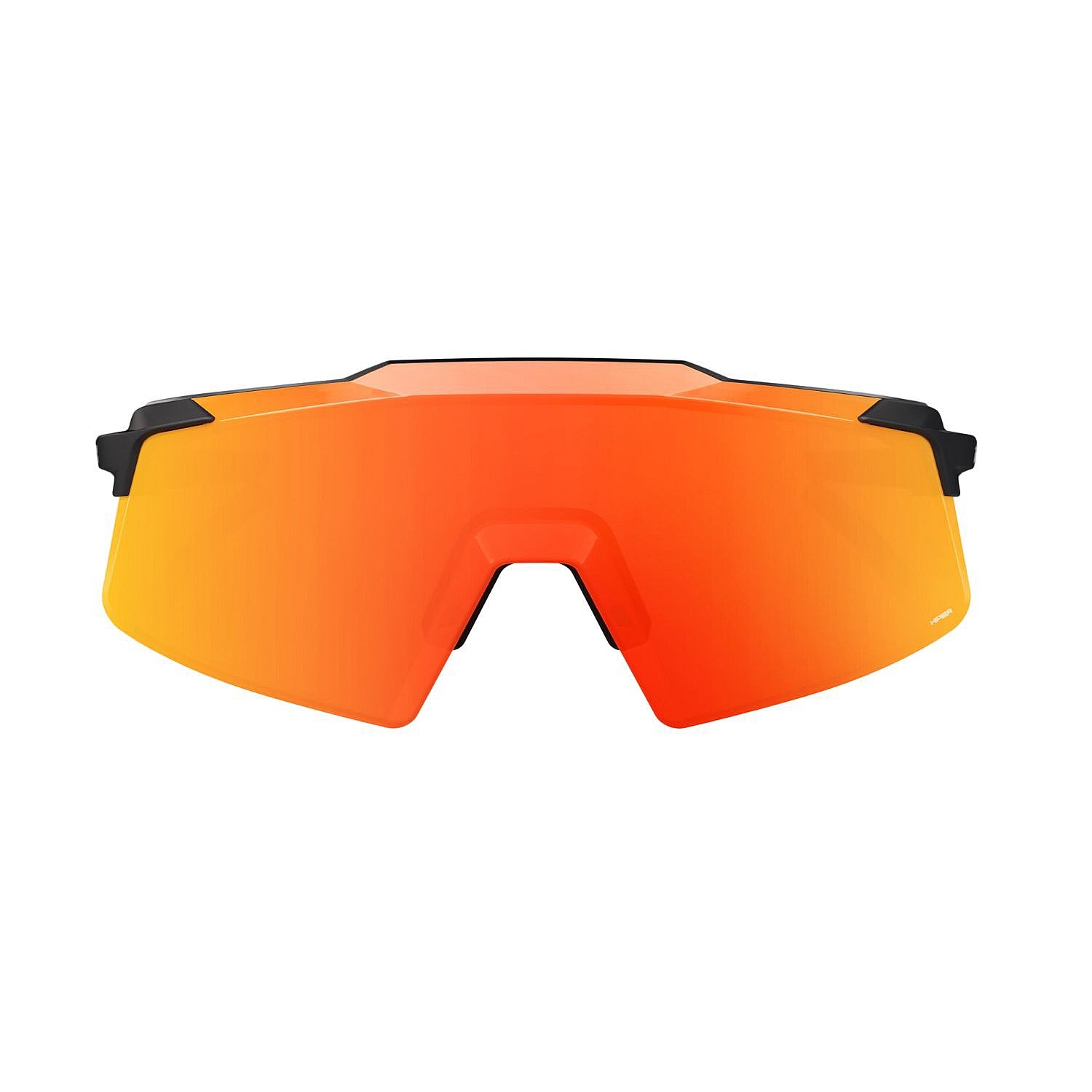 glasögon 100% Aerocraft - Soft Tact Black/HiPER Red Multilayer Mirror Lens