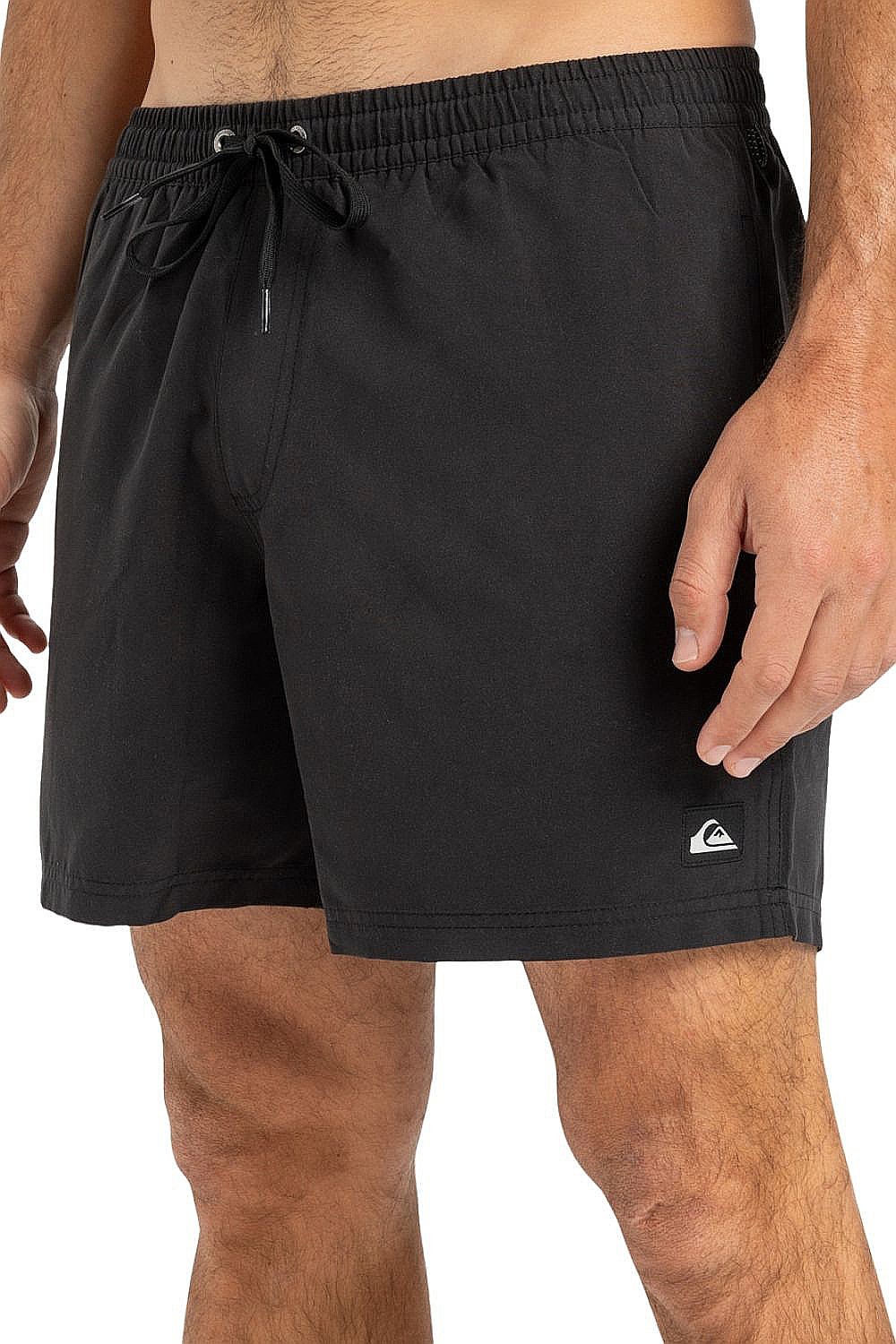 kúpacie šortky Quiksilver Everyday Solid Volley 15 - KVJ0/Black - men´s