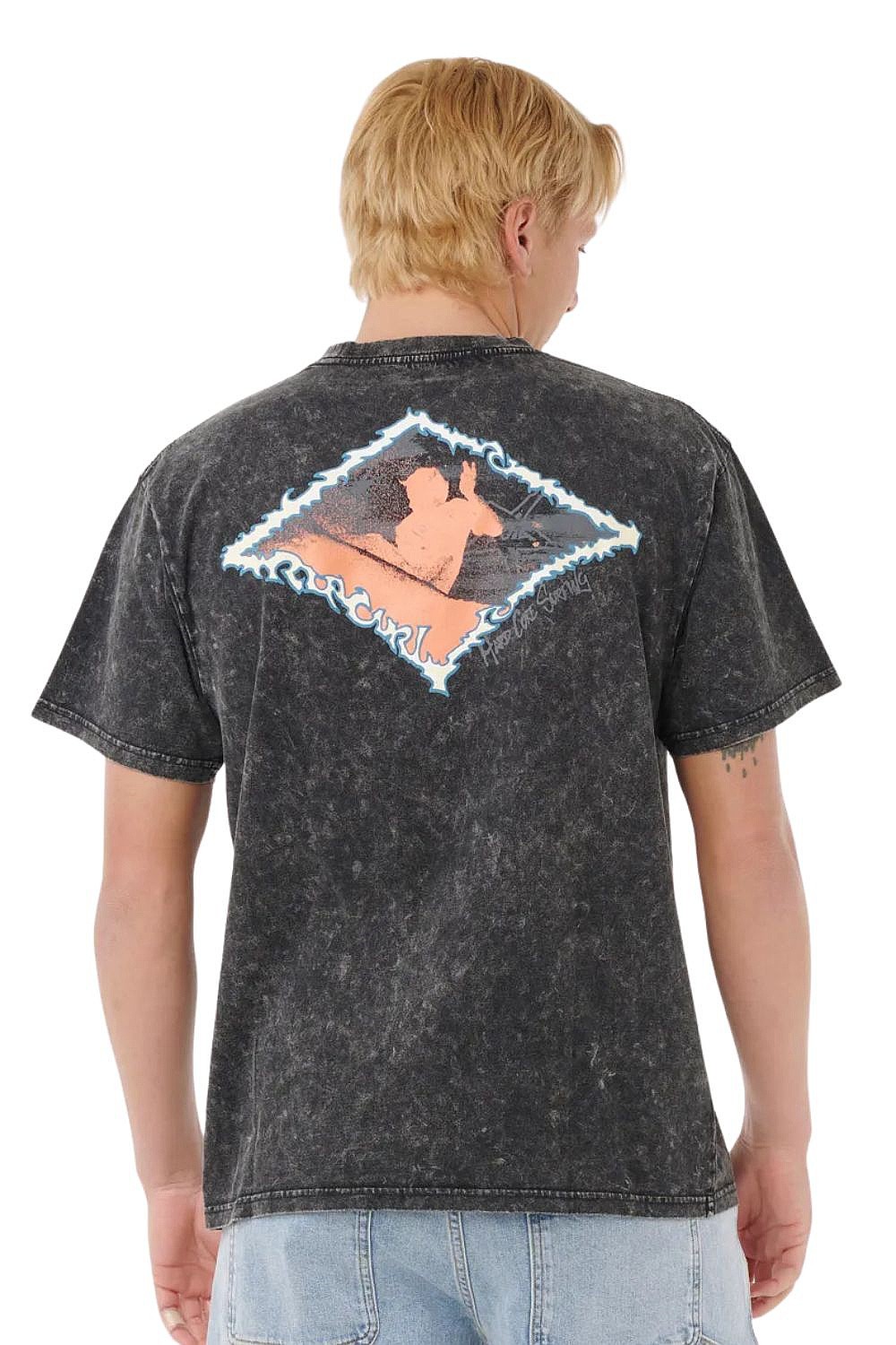 T-Shirt Rip Curl Raw Energy Thrash - Black - men´s