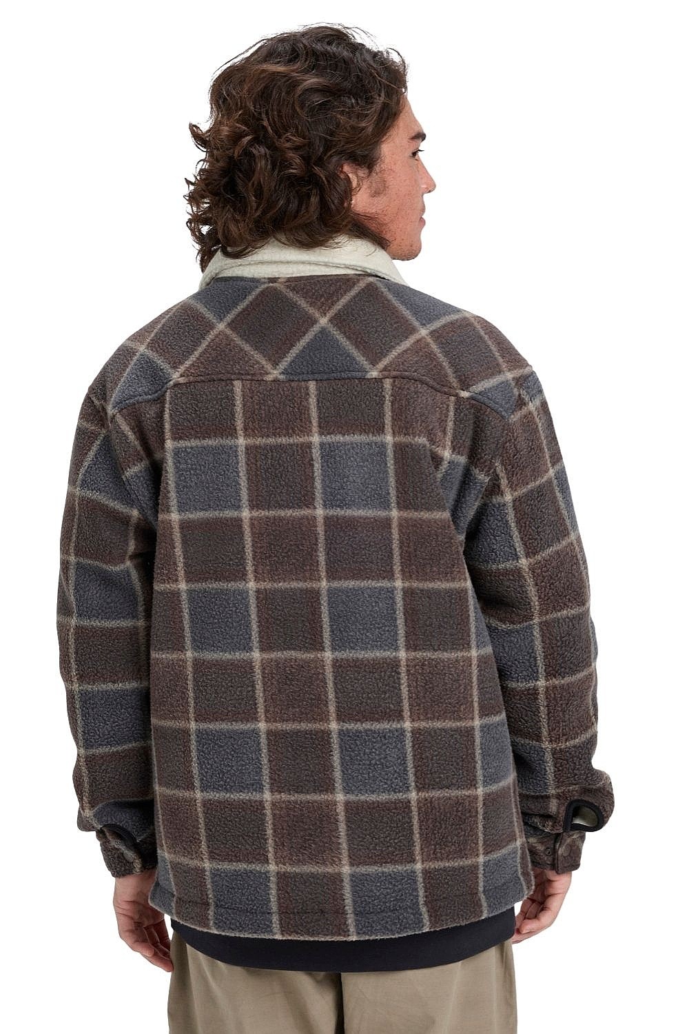 Jacke Quiksilver Sherpa - CSD6/Chocolate Brown Chalok Checker - men´s