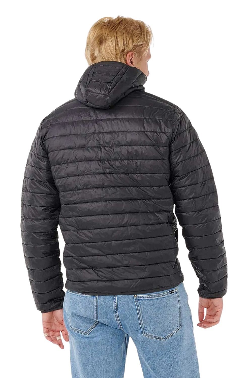 jacket Rip Curl Anti Series Search Puffer Hood - Black - men´s
