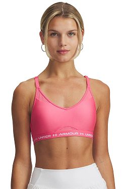 bra Under Armour Crossback Low - Super Pink/White - women´s