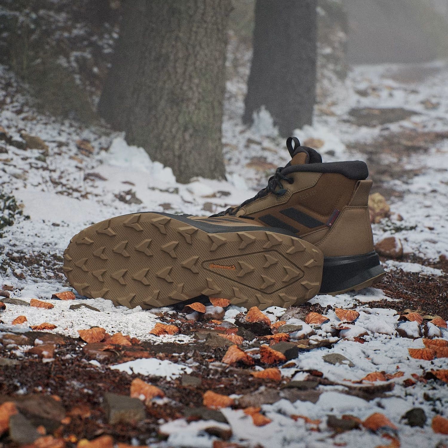 shoes adidas Performance Terrex Winter Boot Mid Leather - Cardboard/Carbon/Bronze Strata - men´s