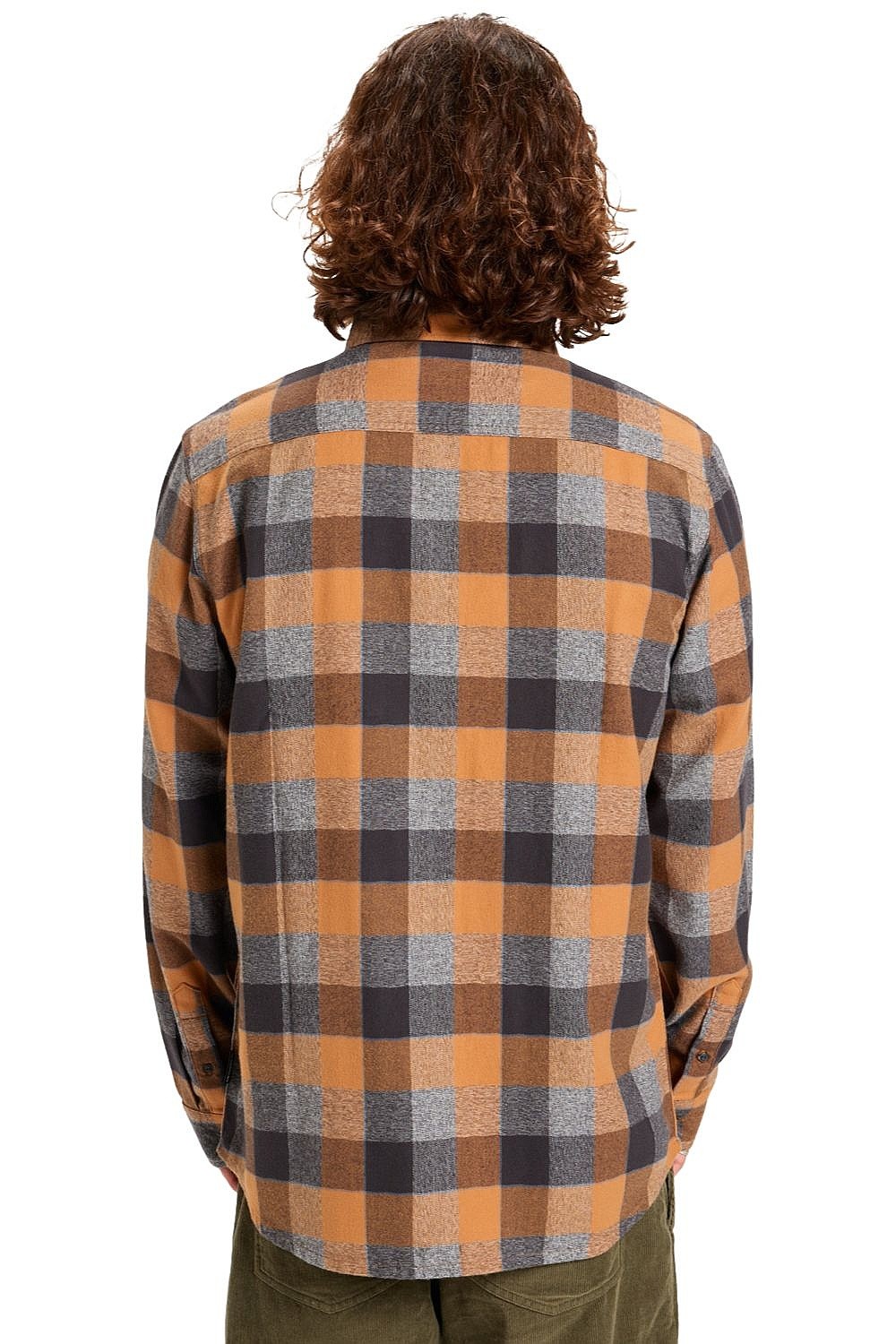 Hemd Quiksilver Motherfly Plaid LS - CMD1/Almond Motherfly Check - men´s