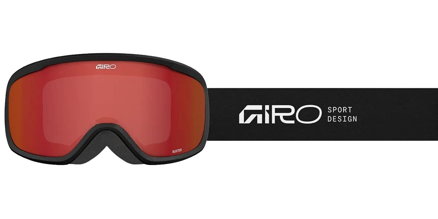 Skibrille Giro Buster - Black Stacked/Amber Scarlet - unisex junior