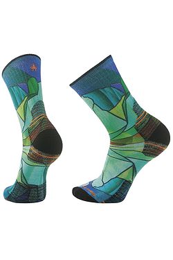 socks Smartwool Hike Targeted Cushion Mirror Mountain Print - Capri