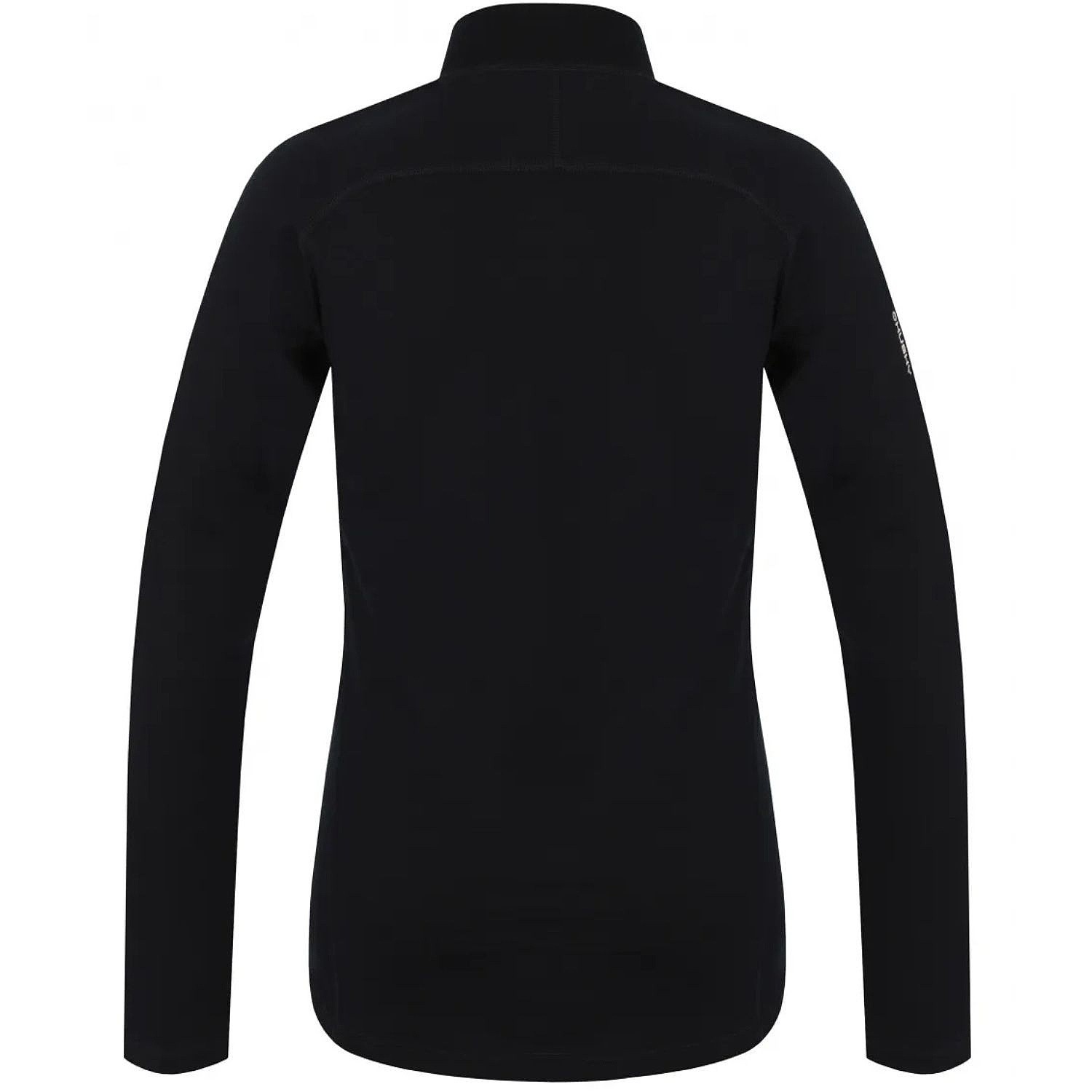 T-Shirt Husky Merino Merow Zip LS - Black - women´s