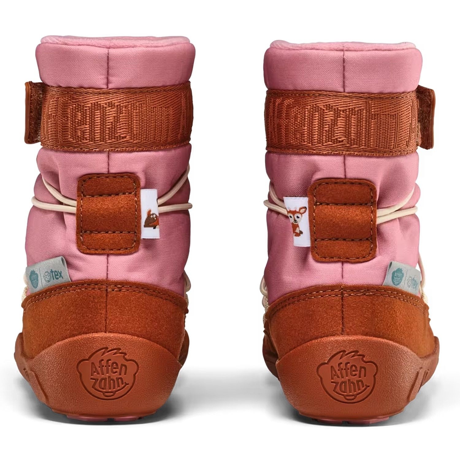 shoes Affenzahn Snow Boot Vegan Snowy Deer - Pink - kid´s