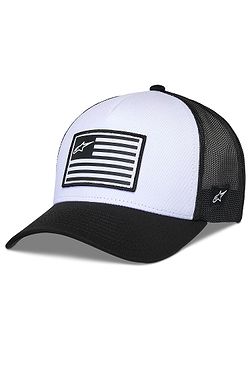 Kappe Alpinestars Flag Snapback Trucker - White/Black - men´s